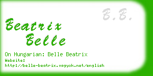 beatrix belle business card